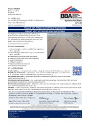 Icopal Limited. Parabit hot-applied waterproofing systems. Parabit Solo hot-applied roofing systems. Product sheet 1