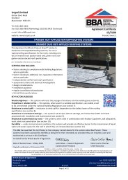Icopal Limited. Parabit hot-applied waterproofing systems. Parabit Duo hot-applied roofing systems. Product sheet 2