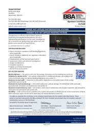 Icopal Limited. Parabit hot-applied waterproofing systems. Parabit Duo hot-applied roofing systems. Product sheet 2