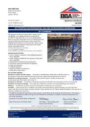 Juta (UK) Ltd. GP Titantech waterproofing, gas and hydrocarbon membranes. GP Titanbond. Product sheet 3