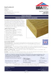 Knauf Insulation Ltd. Knauf insulation. Rocksilk Krimpact flat roof slab range. Product sheet 1