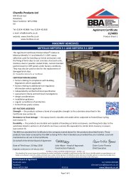 Chemfix Products Ltd. Masonry adhesive. Metolux Metofix 3-1 and Metolux Metofast 3-1. Product sheet 1