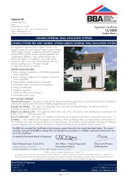 Caparol UK. Caparol external wall insulation systems. Caparol System Pro and Caparol System Carbon external wall insulation systems. Product sheet 1