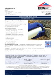 Safeguard Europe Ltd. Safeguard damp-proof systems. DC120 injection cream. Product sheet 5