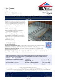 CETCO Europe Ltd. Bentonite waterproofing system for structures. Voltex ...