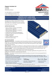 Kingspan Insulation Ltd. Kingspan cavity closer range. Thermabate PVC-U cavity closers. Product sheet 1