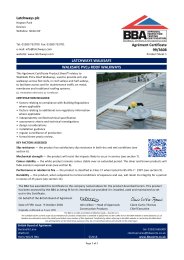 Latchways plc. Latchways WalkSafe. WalkSafe PVCu roof walkways. Product ...