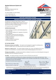 Nvelope Rainscreen Systems Ltd. Nvelope rainscreen systems. Nvelope rainscreen cladding support systems. Product sheet 1