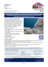 Maccaferri Ltd. Maccaferri earth retention, soil reinforcement and protection systems. Maccaferri hexagonal double twisted mesh products for civil engineering applications. Product sheet 1