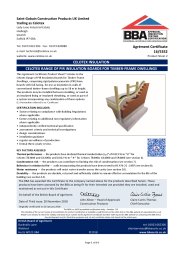 Saint-Gobain Construction Products UK Limited trading as Celotex. Celotex insulation. Celotex range of PIR insulation boards for timber-frame dwellings. Product sheet 2