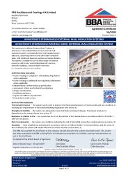 PPG Architectural Coatings UK Limited. Johnstone's Stormshield external wall insulation systems. Johnstone's Stormshield mineral wool external wall insulation system. Product sheet 3