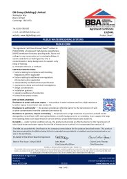 DB Group (Holdings) Limited. Pudlo waterproofing systems. Pudlo CD08. Product sheet 1