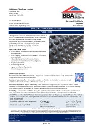 DB Group (Holdings) Limited. Pudlo waterproofing systems. Pudlo CD20. Product sheet 3