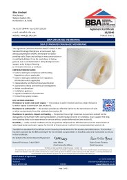 Sika Limited. Sika drainage membrane. Sika standard drainage membrane. Product sheet 1