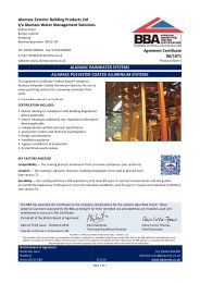 Alumasc Exterior Building Products Ltd t/a Alumasc Water Management Solutions. Alumasc rainwater systems. Alumasc polyester coated rainwater systems. Product sheet 4