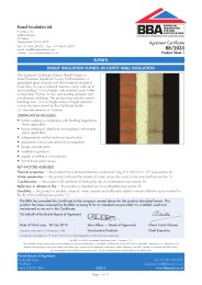 Knauf Insulation Ltd. Supafil. Knauf Insulation Supafil 40 cavity wall insulation. Product sheet 1