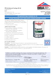 PPG Architectural Coatings UK Ltd. PPG Architectural Coatings UK Ltd. Leyland Truguard Pliolite resin-based exterior masonry coating. Product sheet 1