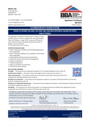 Wavin Ltd. UltraRib gravity sewer system. Osma UltraRib 150mm, 225mm and 300mm internal diameter pipes and fittings. Product sheet 1