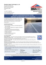 Shenzhen Joaboa Technology Co. Ltd. Zero defect waterproofing service systems. Zero defect waterproofing service 10 year system. Product sheet 1