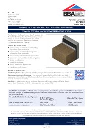 IKO PLC. PermaTEC hot melt roofing and waterproofing systems. PermaTEC ecowrap hot melt waterproofing system. Product sheet 2