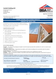 Cembrit Holding A/S. Cembrit roofing and cladding products. Cembonit B6S and B7 tiles. Product sheet 1
