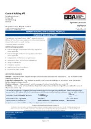 Cembrit Holding A/S. Cembrit roofing and cladding products. Cembonit B6S and B7 tiles. Product sheet 1