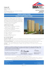 Creaton AG. Creaton cladding systems. Tonality classic cladding systems. Product sheet 1