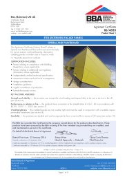 Etex (Exteriors) UK Ltd. Etex (Exteriors) facade panels. Operal and Paintboard. Product sheet 1
