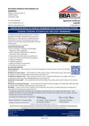 Derivados Asfalticos Normalizados SA (DANOSA). Danosa reinforced bituminous membrane roof waterproofing systems. Glasdan, Esterdan, Polydan Elast and Elast+ membranes. Product sheet 1