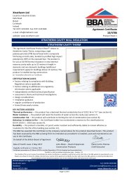 Xtratherm Ltd. Xtratherm cavity wall insulation. Xtratherm Cavity Therm. Product sheet 1