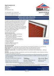 Knauf Insulation Ltd. Supafil cavity wall insulation. Knauf insulation Supafil 34. Product sheet 1