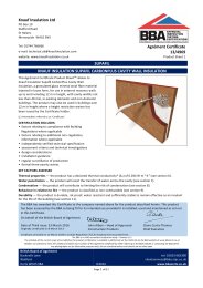 Knauf Insulation Ltd. Supafil. Knauf Insulation Supafil CarbonPlus cavity wall insulation. Product sheet 1