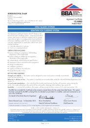 Agrob Buchtal GmbH. Kera facades systems. KeraTwin K20 cladding system. Product sheet 1