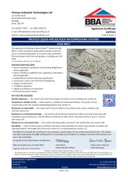 Proteus Industrial Technologies Ltd. Proteus liquid-applied roof waterproofing systems. Cold melt. Product sheet 1