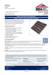 Marley Ltd. Marley non-breather membranes. Marley universal non-breathable underlay. Product sheet 1