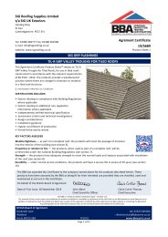 SIG Roofing Supplies Limited t/a SIG UK Exteriors. SIG GRP Flashings. TIL-R GRP valley trough for tiled roofs. Product sheet 1