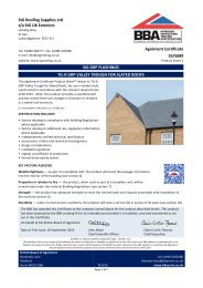 SIG Roofing Supplies Limited t/a SIG UK Exteriors. SIG GRP Flashings. TIL-R GRP valley trough for slated roofs. Product sheet 2