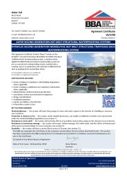 Axter Ltd. Axter second generation hot melt structural waterproofing systems. Hyraflex second generation monolithic hot melt trafficked deck waterproofing system. Product sheet 2