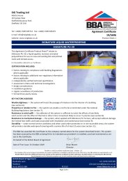 SIG Trading Ltd. Signature liquid waterproofing. Signature PU-20. Product sheet 1