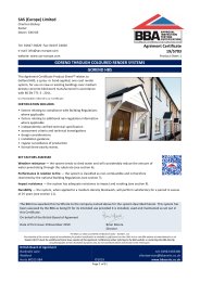 SAS (Europe) Ltd. Gorend through coloured render systems. Gorend HBS. Product sheet 1