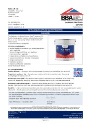 Fatra UK Ltd. Fatra liquid applied waterproofing. FLS-Rapid. Product sheet 1