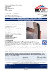Manthorpe Building Products Limited. Polypipe TDI insulating damp-proof course/cavity closer. Stonecor and Stonecor 0.25. Product sheet 1