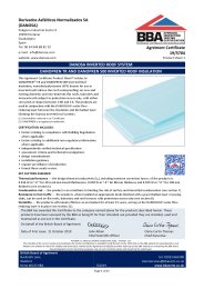 Derivados Asfalticos Normalizados SA (DANOSA). Danosa inverted roof system. Danopren TR and Danopren 500 inverted roof insulation. Product sheet 1