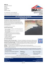 BASF PLC. BASF waterproofing systems. Masterseal 754. Product sheet 1