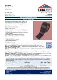 Juta UK Ltd. Juta GP damp-proof courses. Juta GP Radon DPC. Product sheet 1