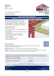 Icopal Ltd. Icopal damp proof membranes. Monarflex Ultra 250 and 300 damp-proof membranes. Product sheet 1
