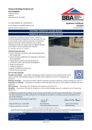 Forterra Building Products Ltd t/a Formpave. Forterra Formpave paving blocks. Formpave Aquaflow paving blocks. Product sheet 1