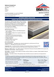Hytherm (Ireland) Ltd. Hytherm Warm-R insulation. Warm-R and Warm-R Premium underfloor insulation. Product sheet 2
