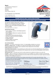 Nuaire. Nuaire positive input ventilation systems. Drimaster-Eco loft mounted positive input ventilation systems. Product sheet 1