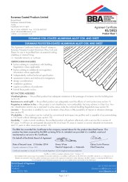 Euramax Coated Products Limited. Euramax coil-coated aluminium alloy coil and sheet. Euramax polyester-coated aluminium alloy coil and sheet. Product sheet 1